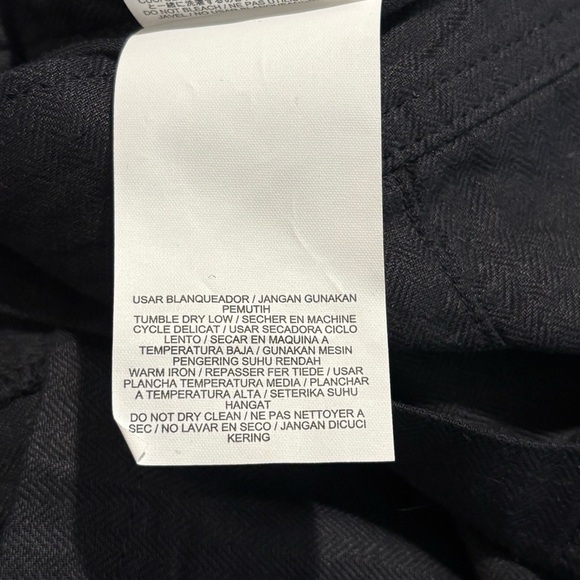 HURLEY Sz M Short Overalls 50% Cotton 50% Linen Blend Adjustable Straps NEW - Picture 13 of 14